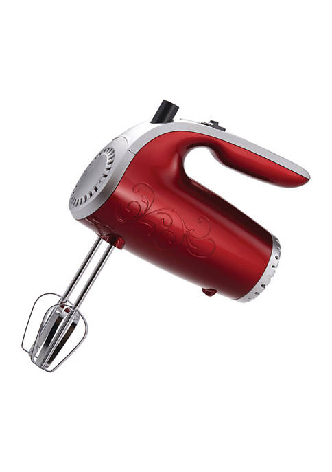  Lightweight 5-Speed Electric Hand Mixer (Red) 