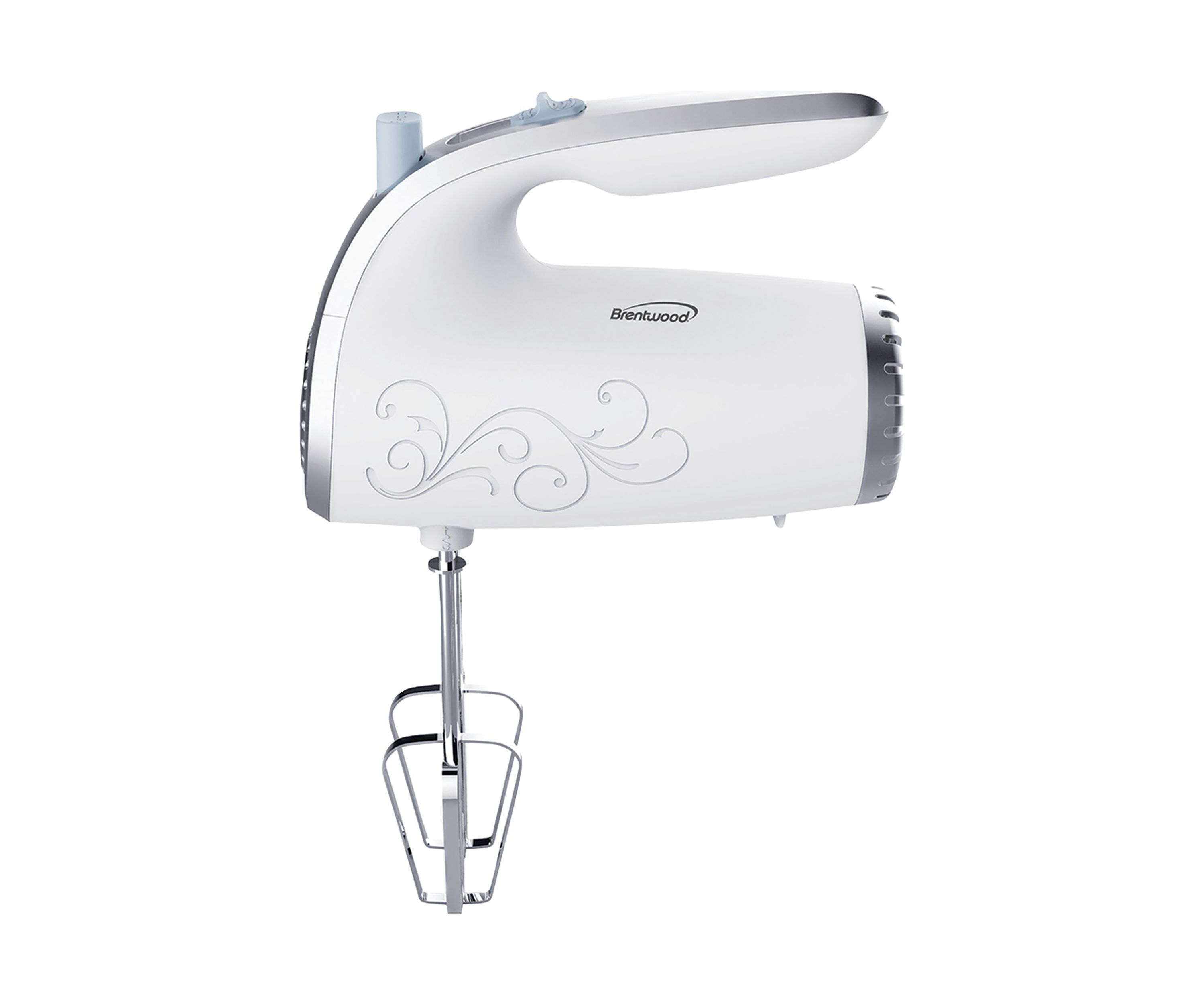  Lightweight 5-Speed Electric Hand Mixer (White) 