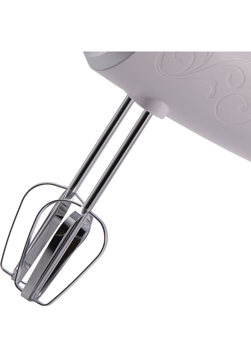  Lightweight 5-Speed Electric Hand Mixer (White) 