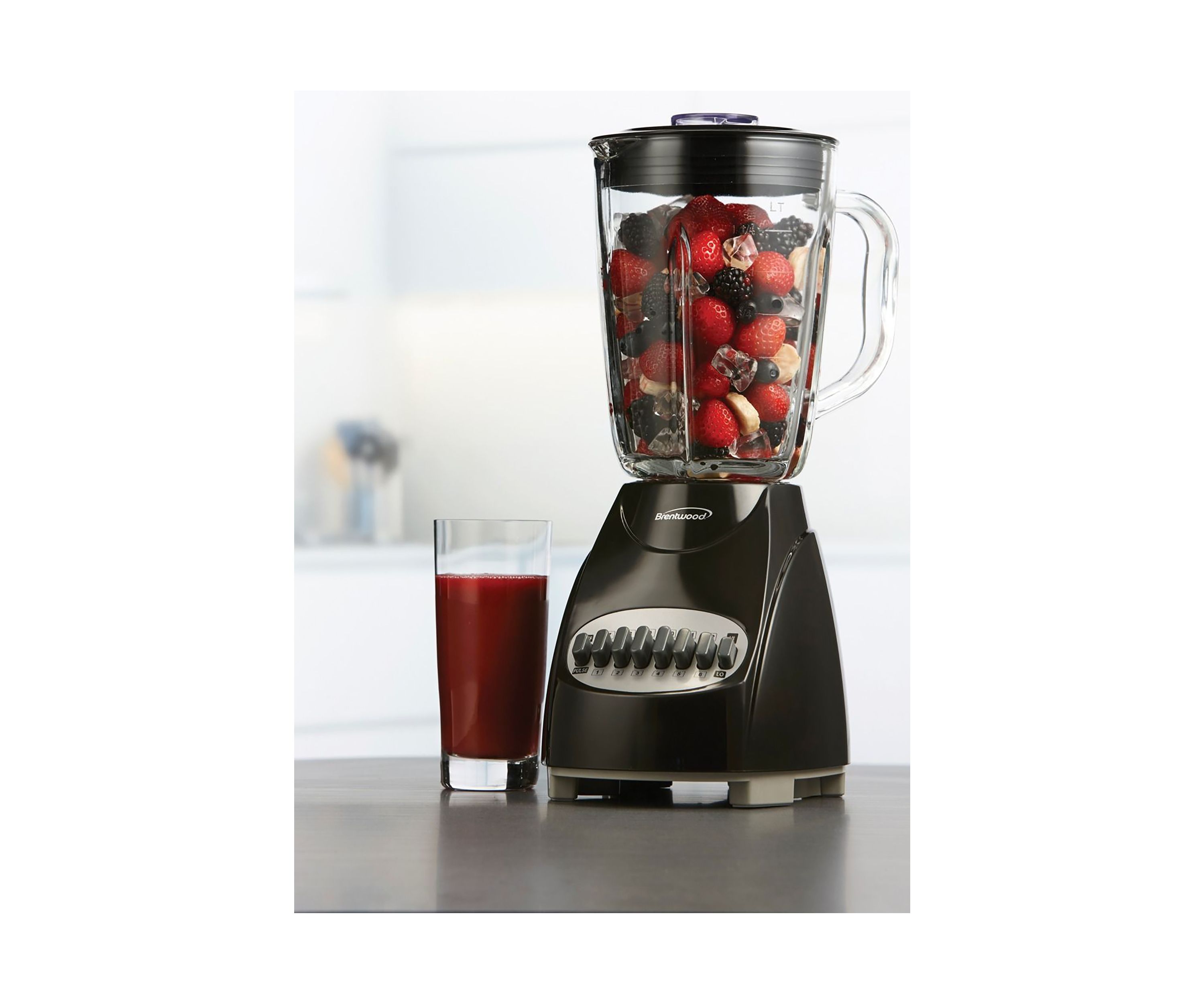 42-Ounce 12-Speed + Pulse Electric Blender with Glass Jar (Black)