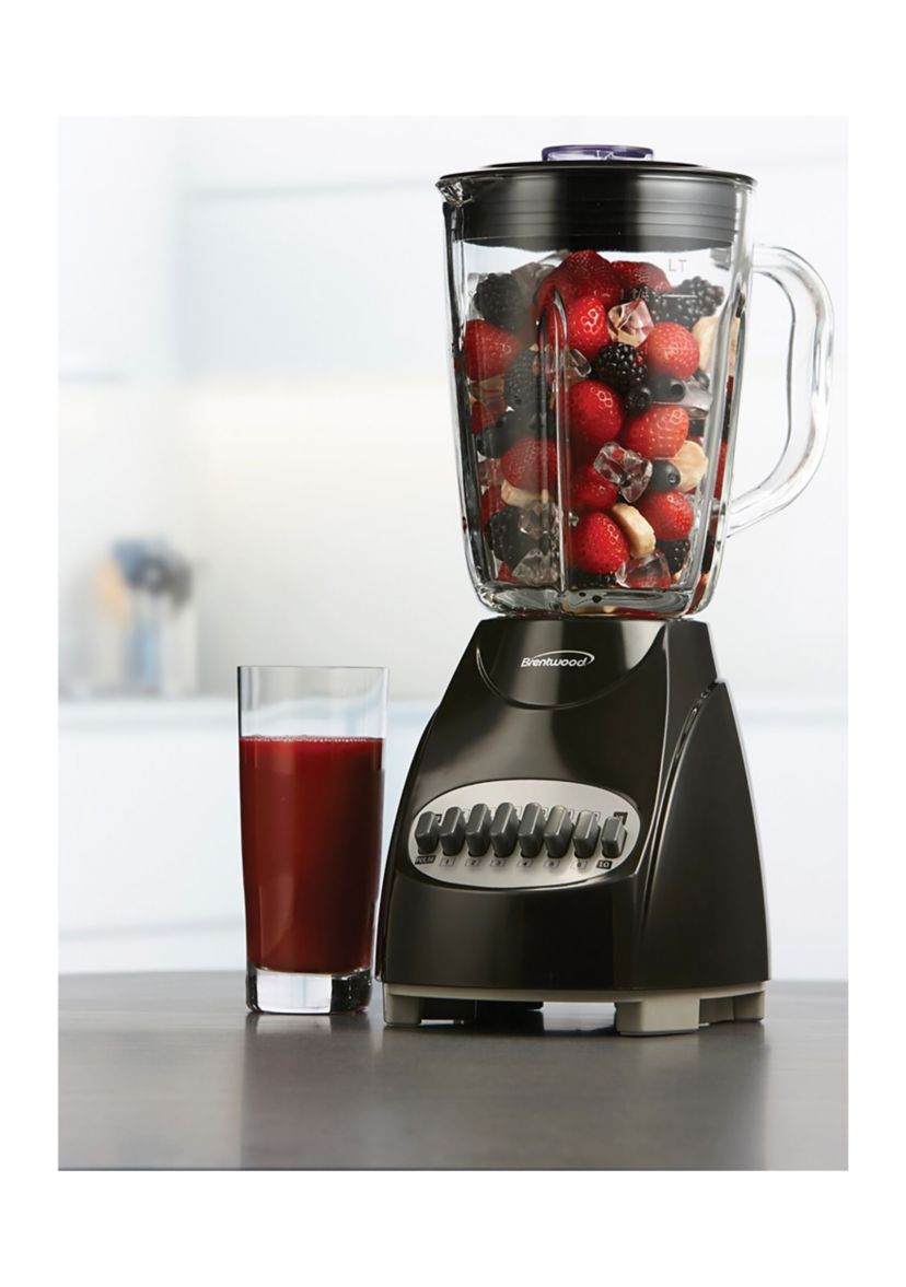 42-Ounce 12-Speed + Pulse Electric Blender with Glass Jar (Black)