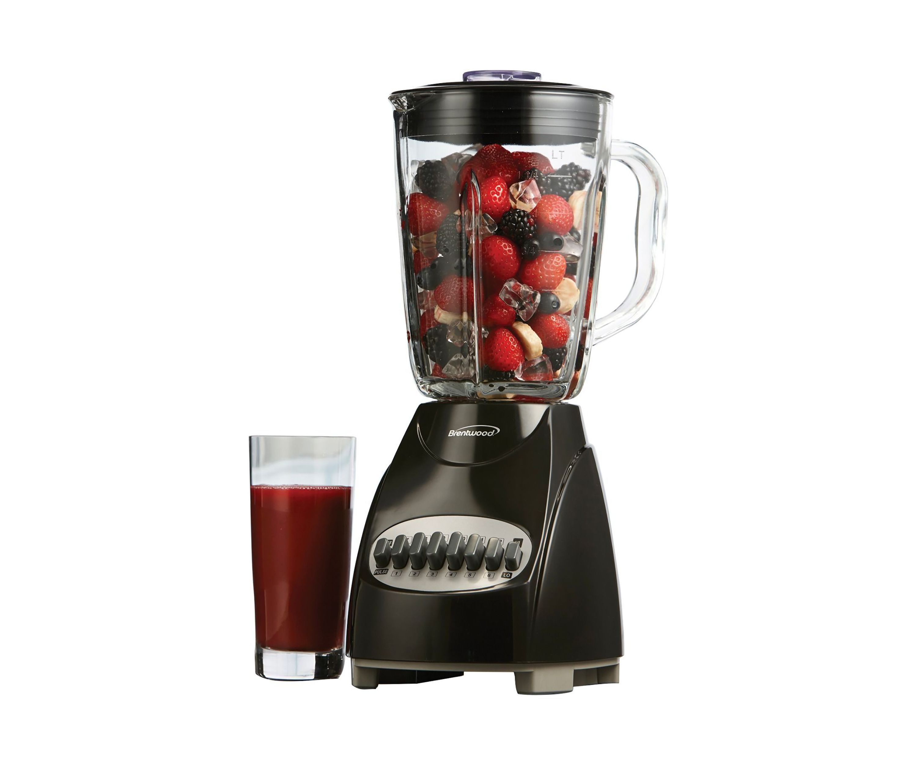 42-Ounce 12-Speed + Pulse Electric Blender with Glass Jar (Black)
