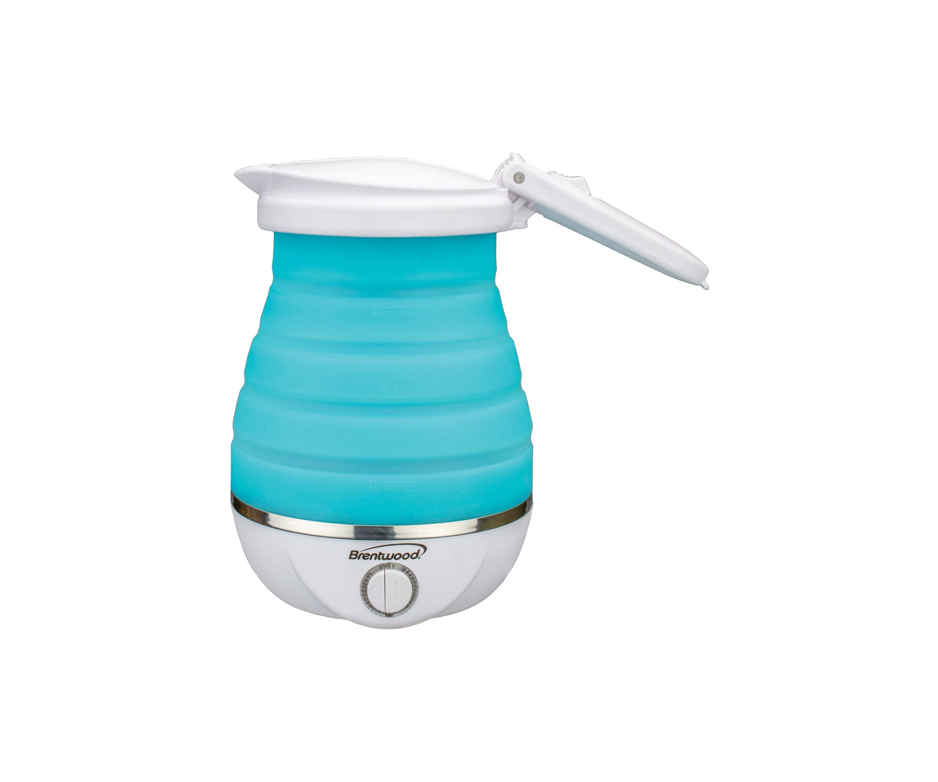 .85-Quart Dual-Voltage Collapsible Travel Kettle (Blue)