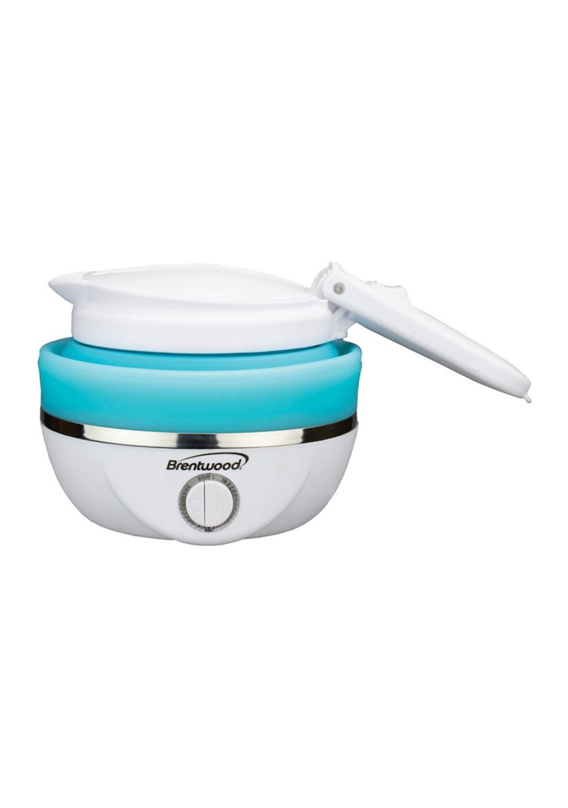 .85-Quart Dual-Voltage Collapsible Travel Kettle (Blue)