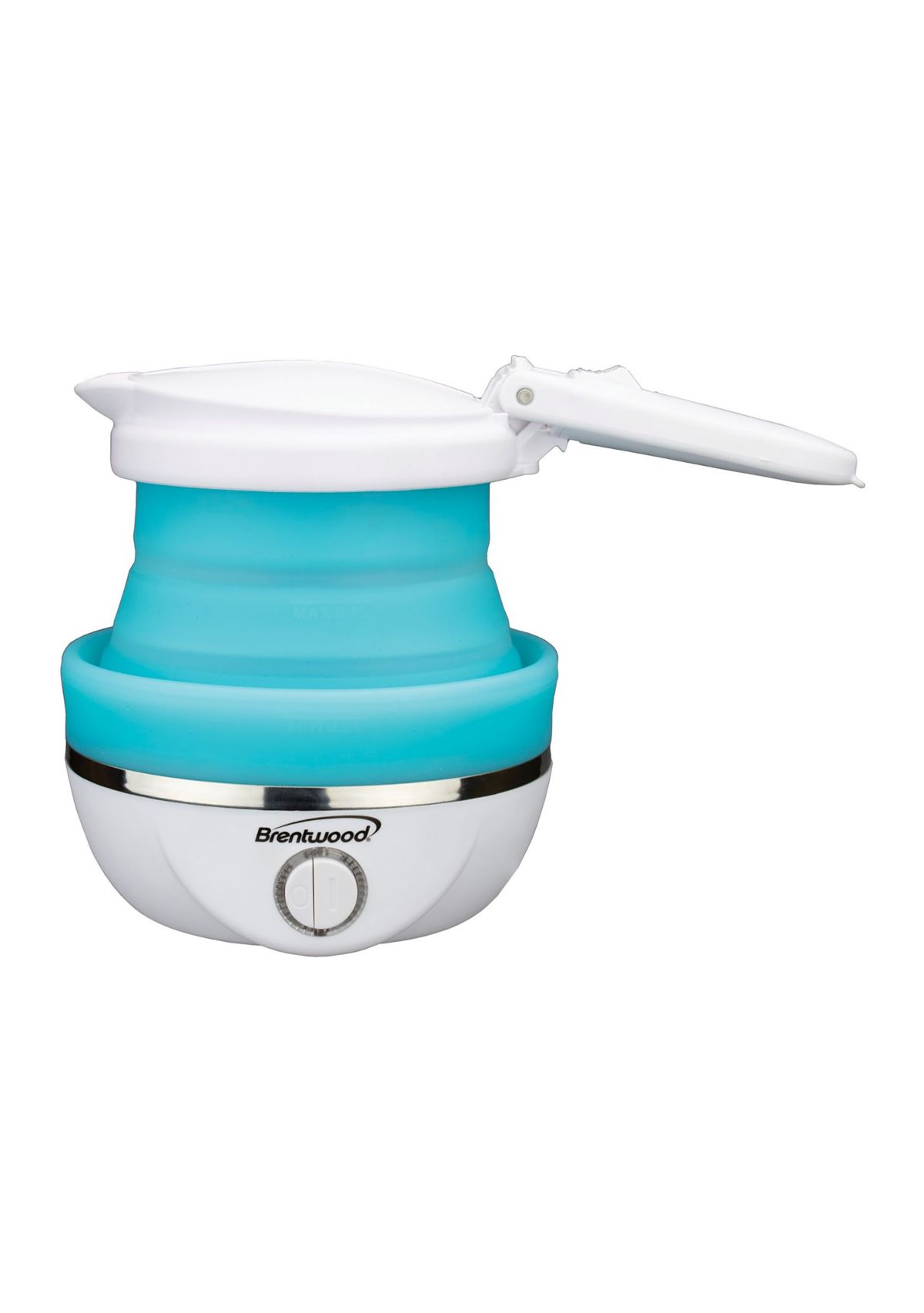 .85-Quart Dual-Voltage Collapsible Travel Kettle (Blue)