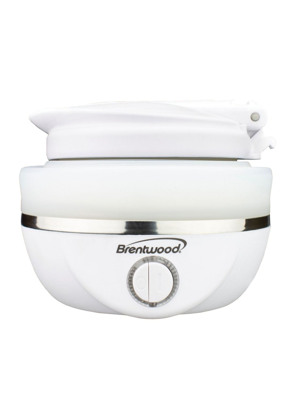 .85-Quart Dual-Voltage Collapsible Travel Kettle (White)