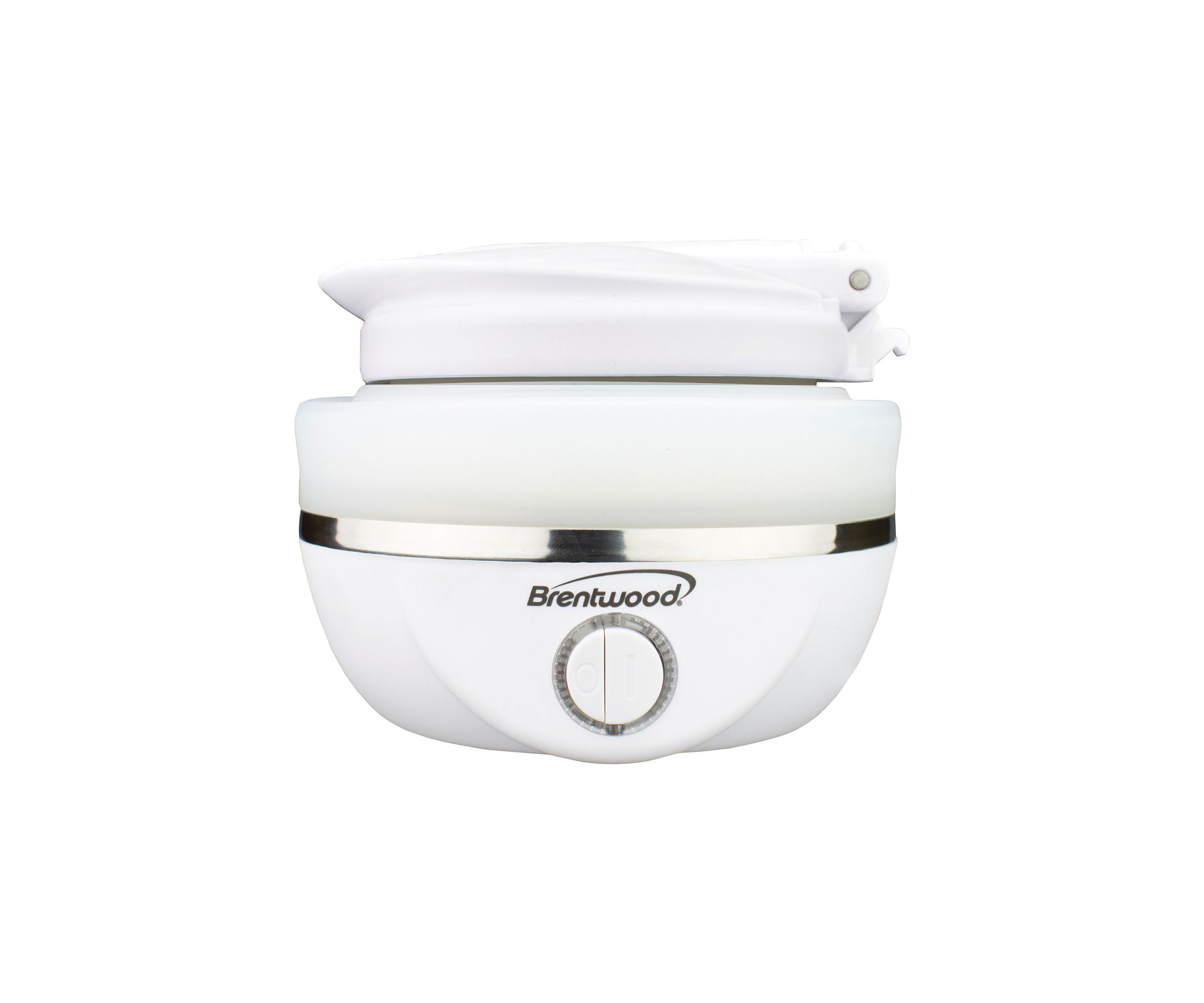 .85-Quart Dual-Voltage Collapsible Travel Kettle (White)