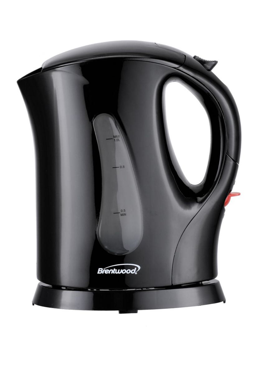 BPA-Free 1-Liter Cordless Electric Kettle (Black)