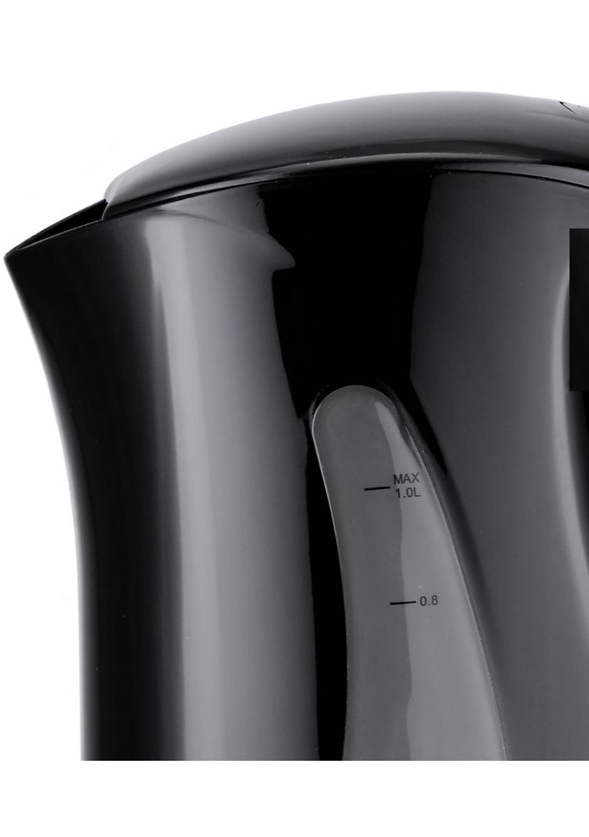 BPA-Free 1-Liter Cordless Electric Kettle (Black)