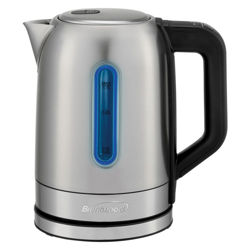 1,500-Watt 1.79-Qt. Cordless Digital Stainless Steel Kettle with 5 Temperature Presets and Swivel Base