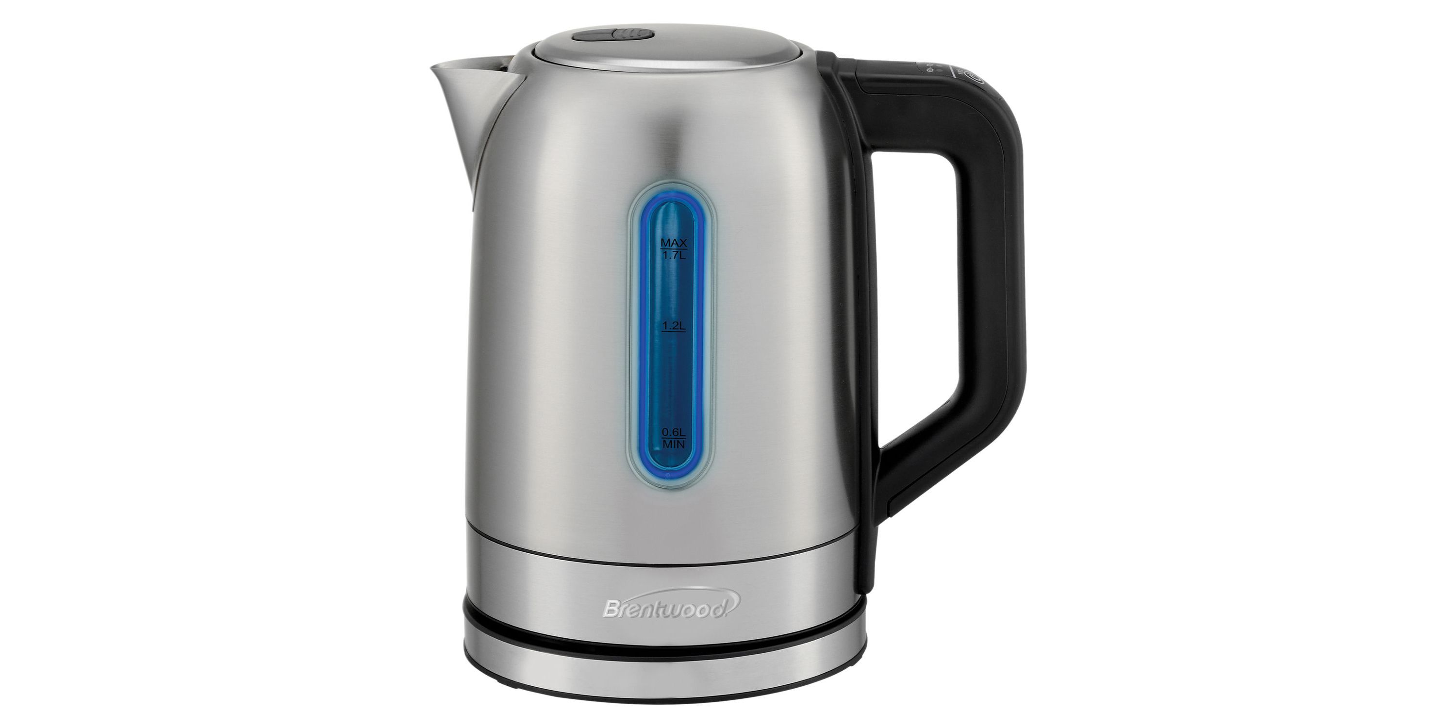 1,500-Watt 1.79-Qt. Cordless Digital Stainless Steel Kettle with 5 Temperature Presets and Swivel Base