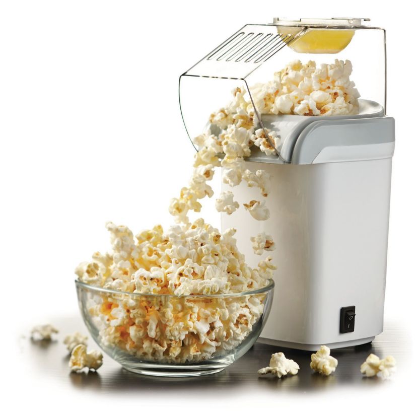 8-Cup Hot-Air Popcorn Maker (White)