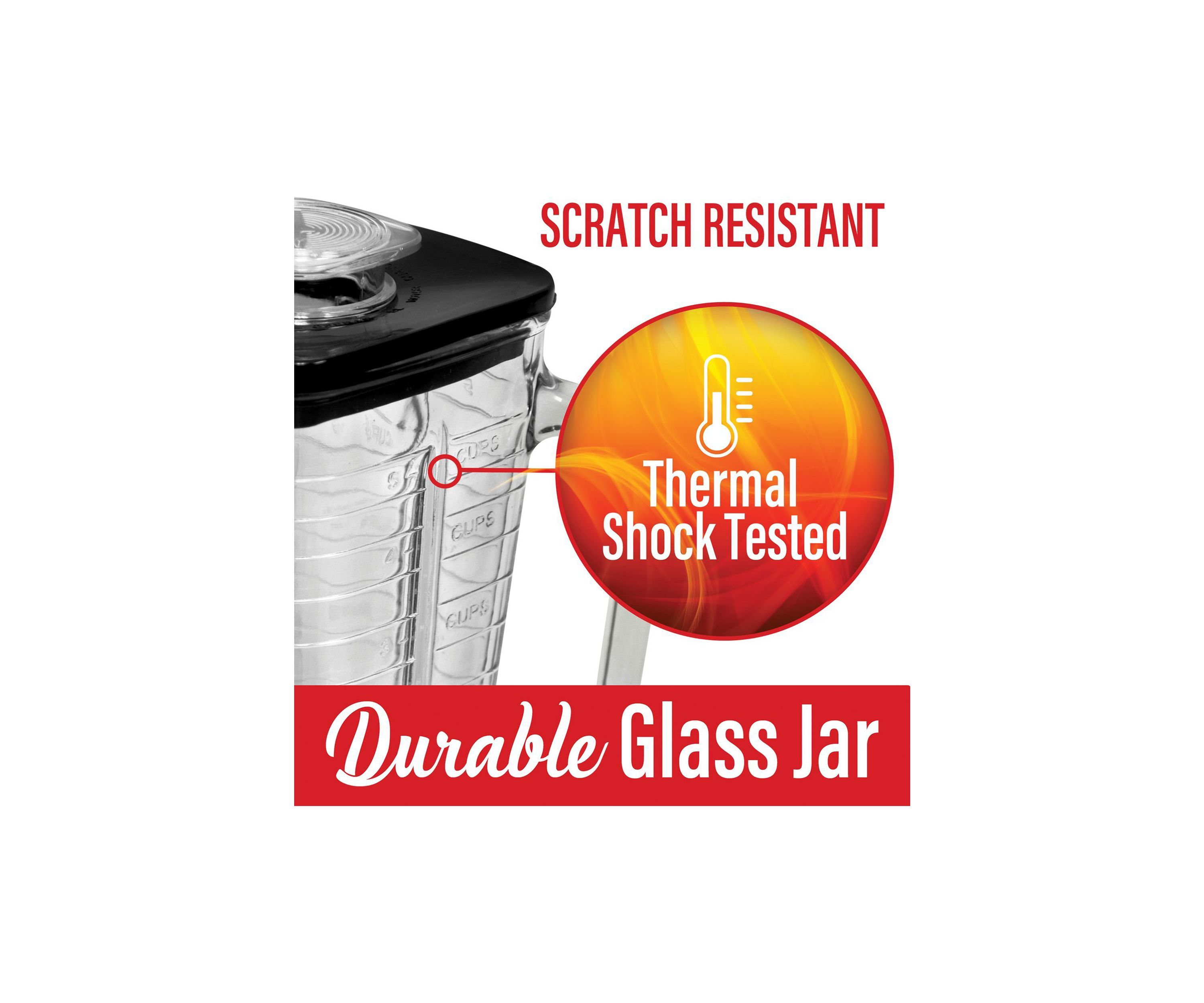 Blender Glass Jar Replacement 6-Piece Set for Oster Blender (For Oster P-OST723, 60 Ounces)