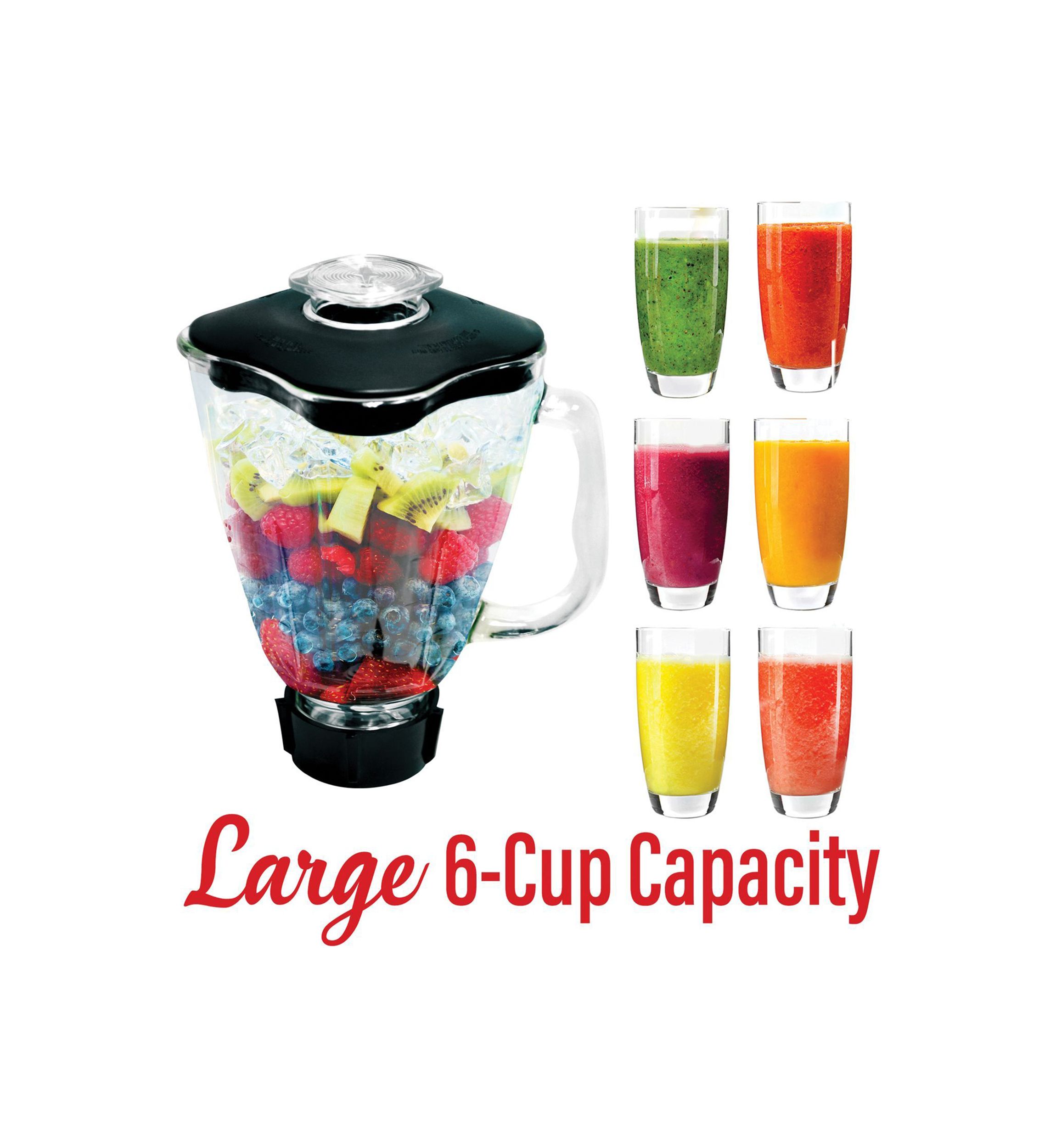 Blender Glass Jar Replacement 6-Piece Set for Oster Blender (For Oster P-OST722, 42 Ounces)