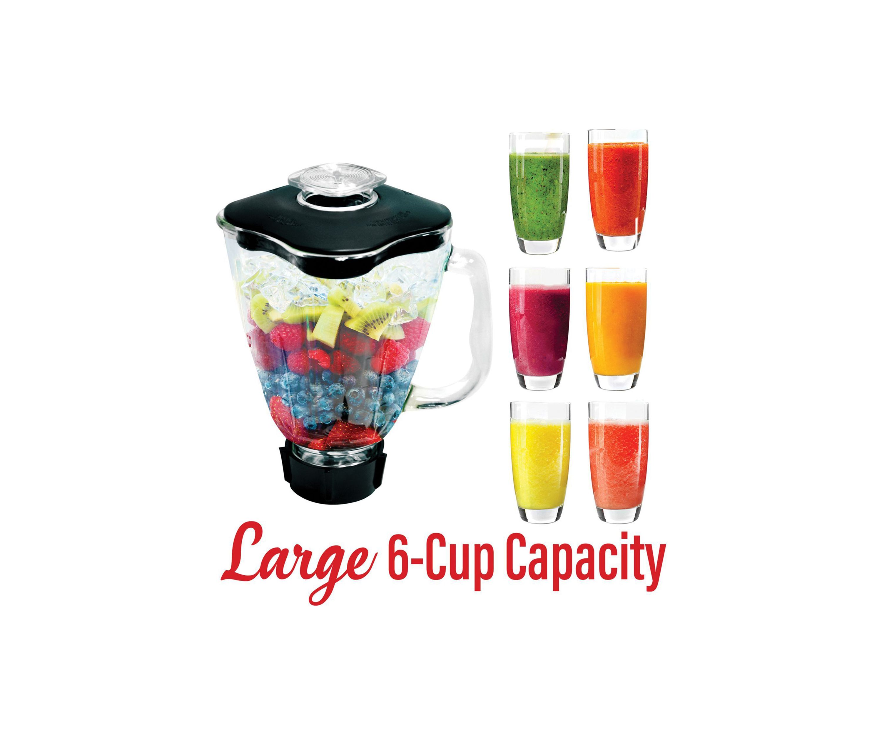 Blender Glass Jar Replacement 6-Piece Set for Oster Blender (For Oster P-OST722, 42 Ounces)