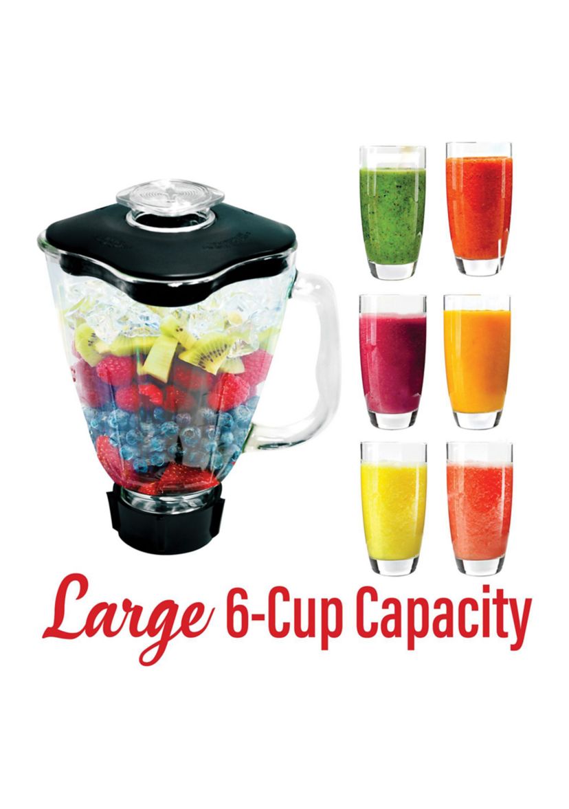 Blender Glass Jar Replacement 6-Piece Set for Oster Blender (For Oster P-OST722, 42 Ounces)