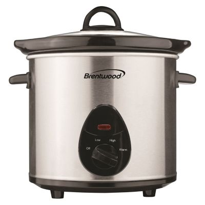 Brentwood SC-170S 8 quart Slow Cooker, Silver