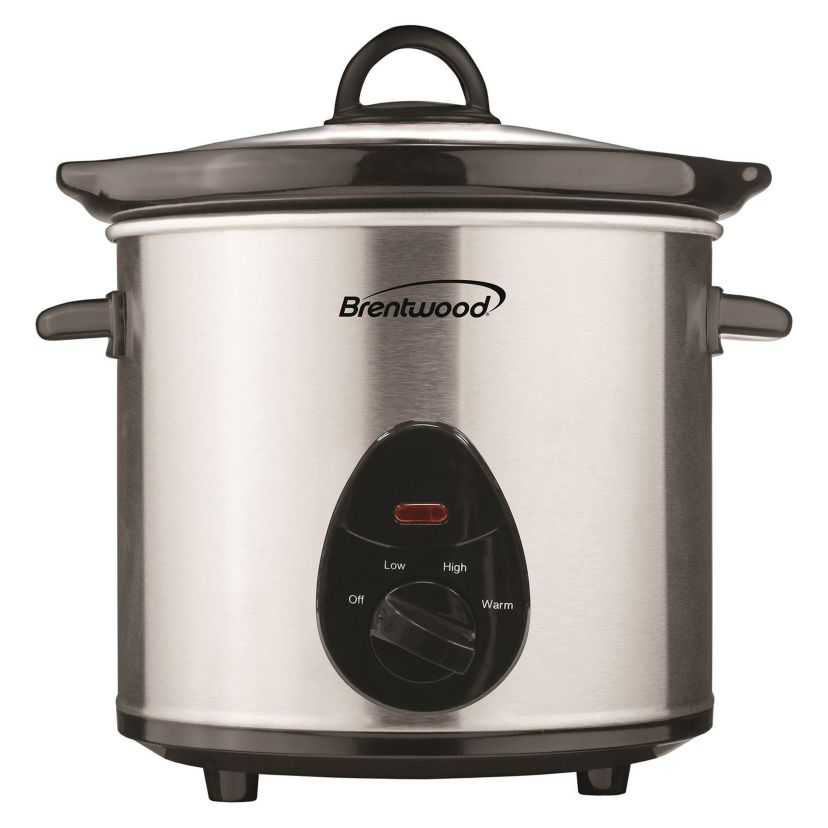 3-Qt. 170-Watt Stainless Steel Slow Cooker (Metallic)
