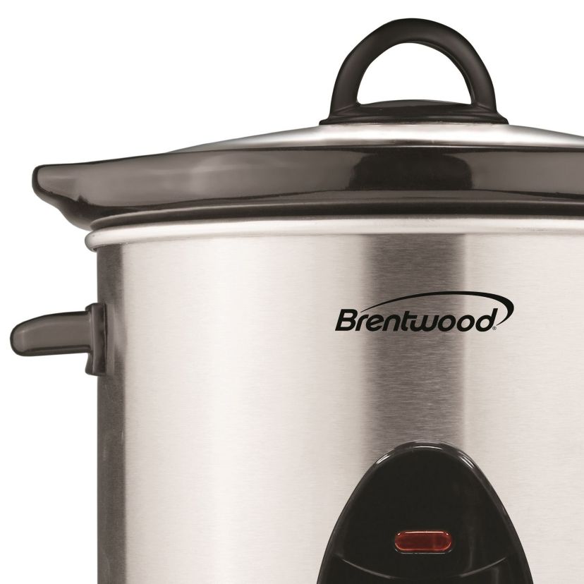 3-Qt. 170-Watt Stainless Steel Slow Cooker (Metallic)