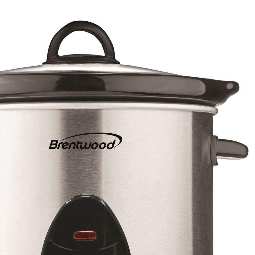 3-Qt. 170-Watt Stainless Steel Slow Cooker (Metallic)