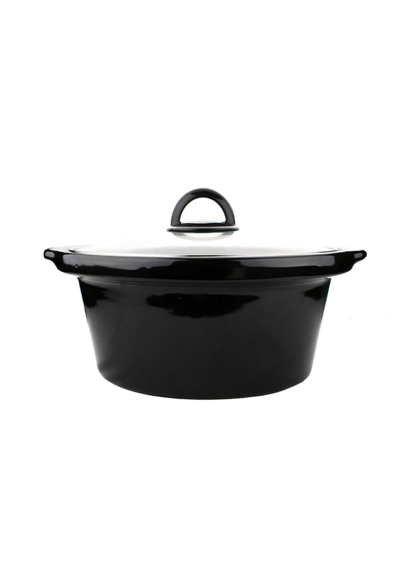 3.5-Quart Diamond-Pattern Slow Cooker (Blue)