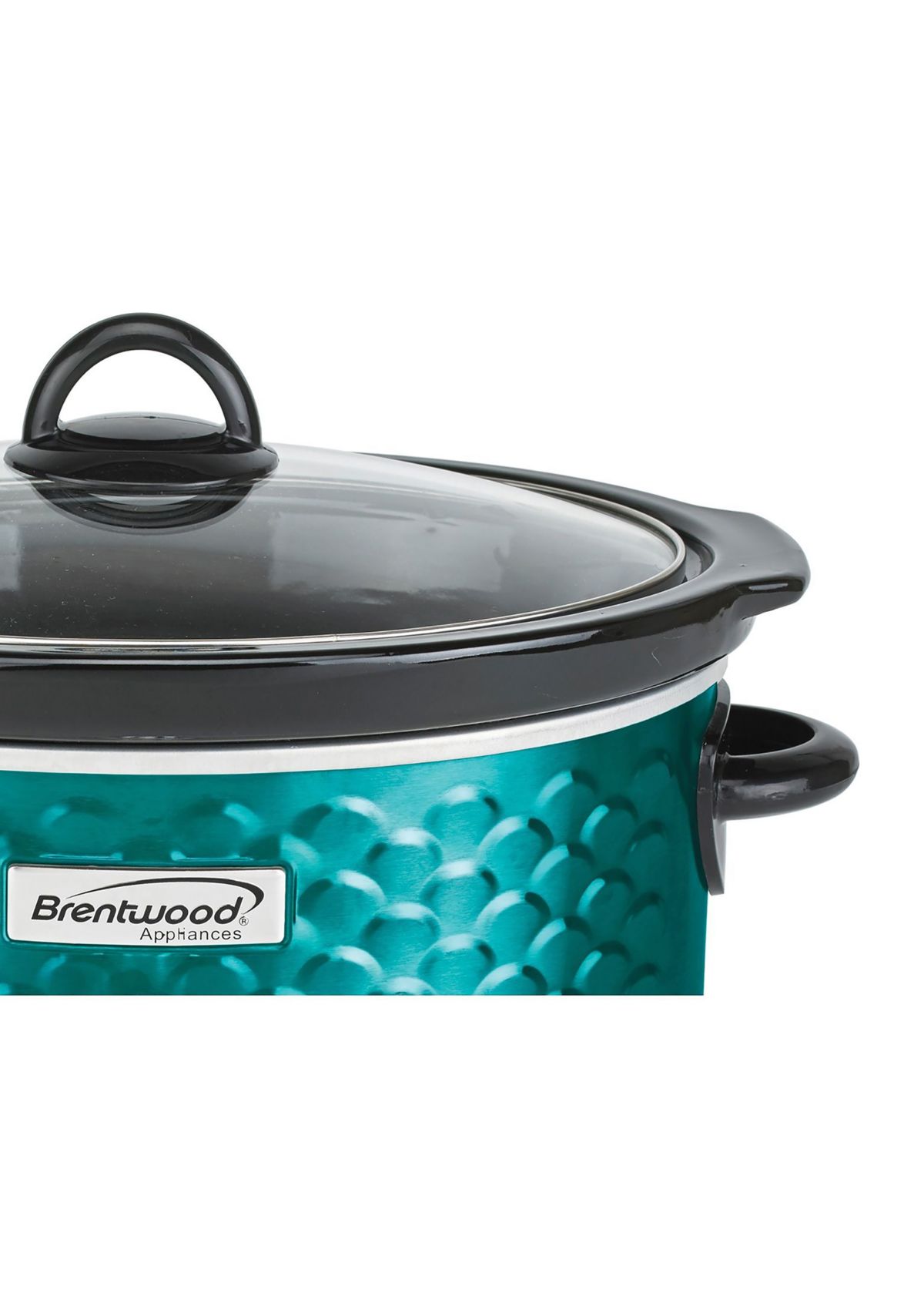 4.5-Quart Scallop Pattern Slow Cooker (Blue)