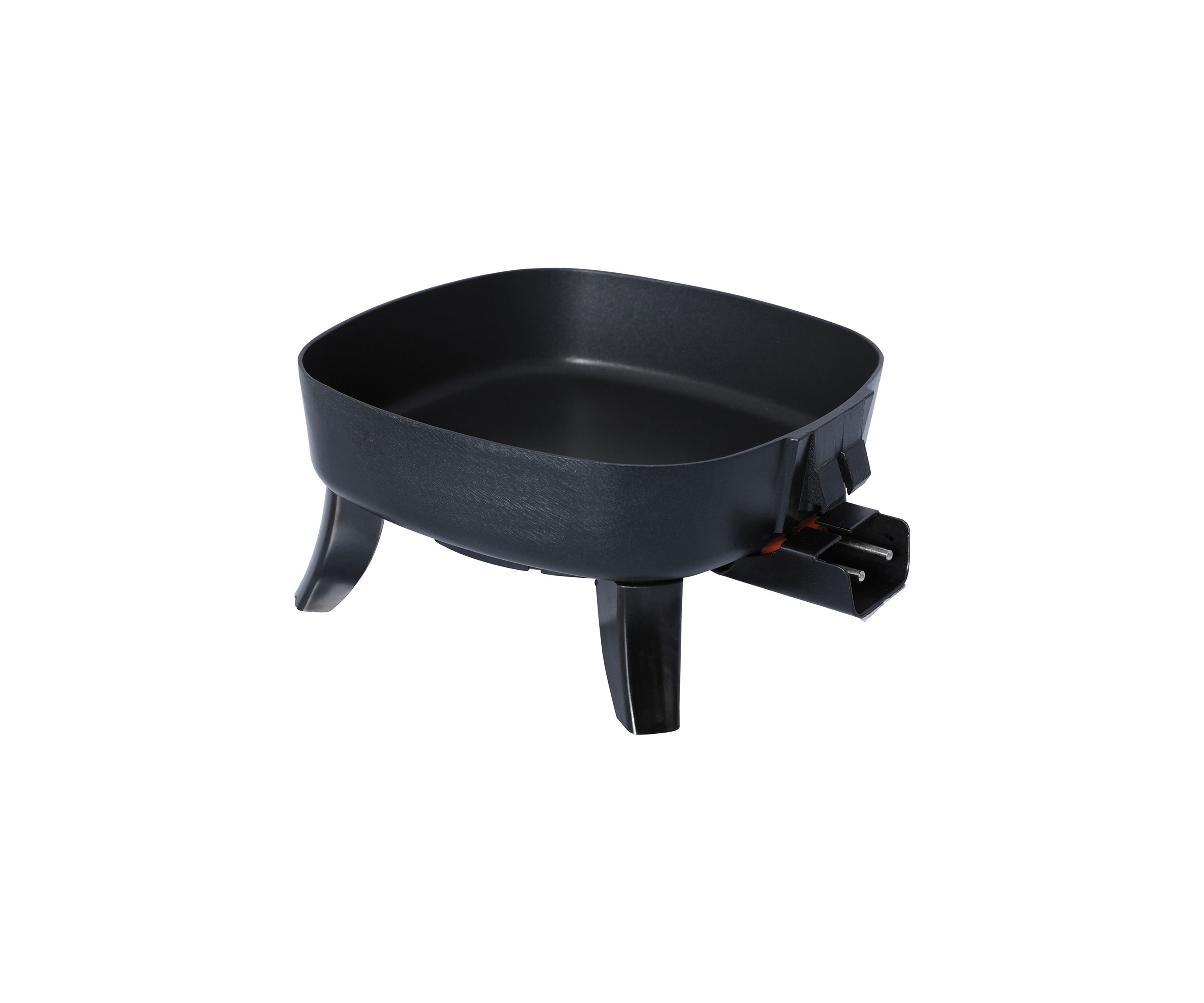  Nonstick Electric Skillet with Glass Lid (600W; 6") 