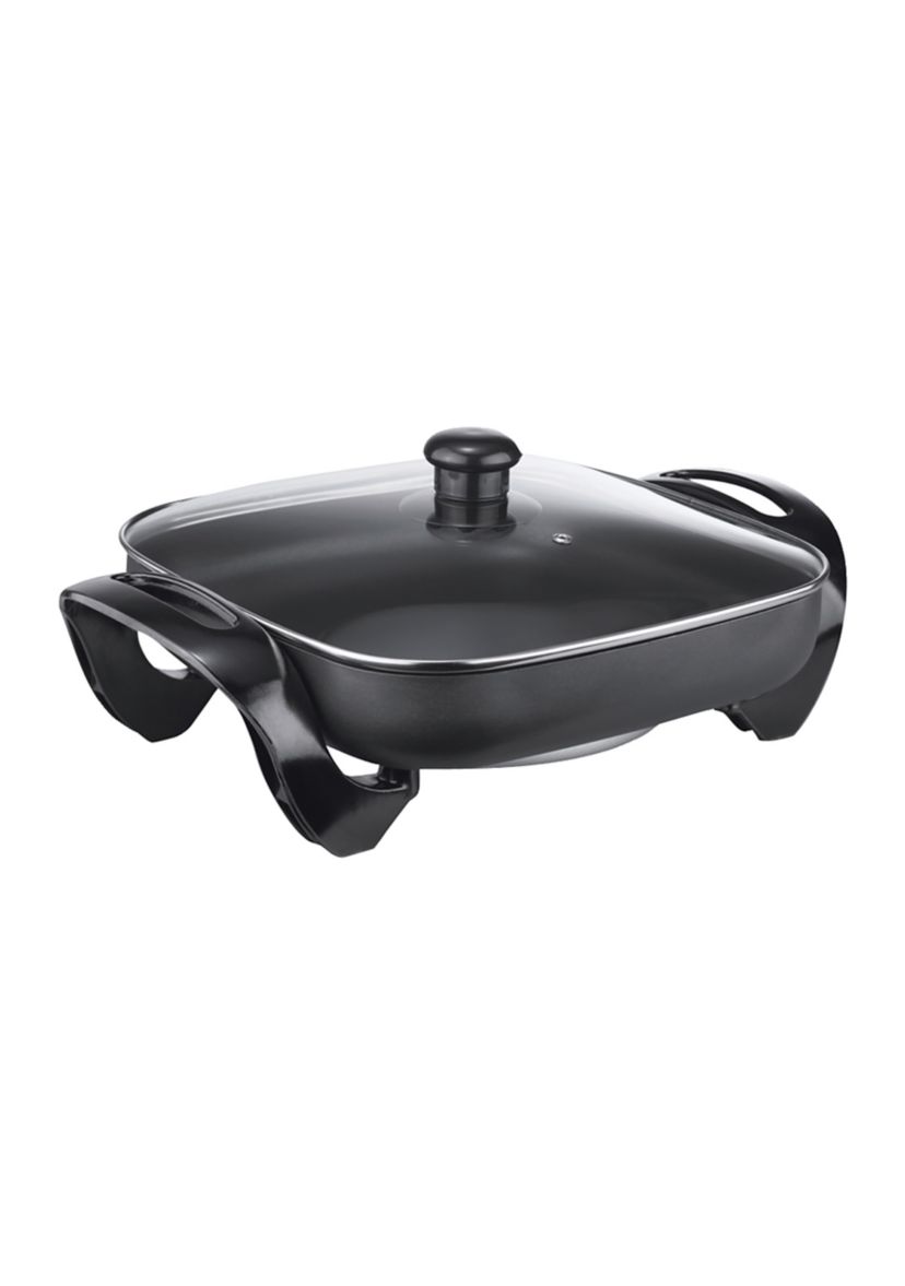  Nonstick Electric Skillet with Glass Lid (1,300W; 12 Inch) 