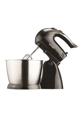 Brentwood 5-Speed + Turbo Electric Stand Mixer with Bowl (Black)