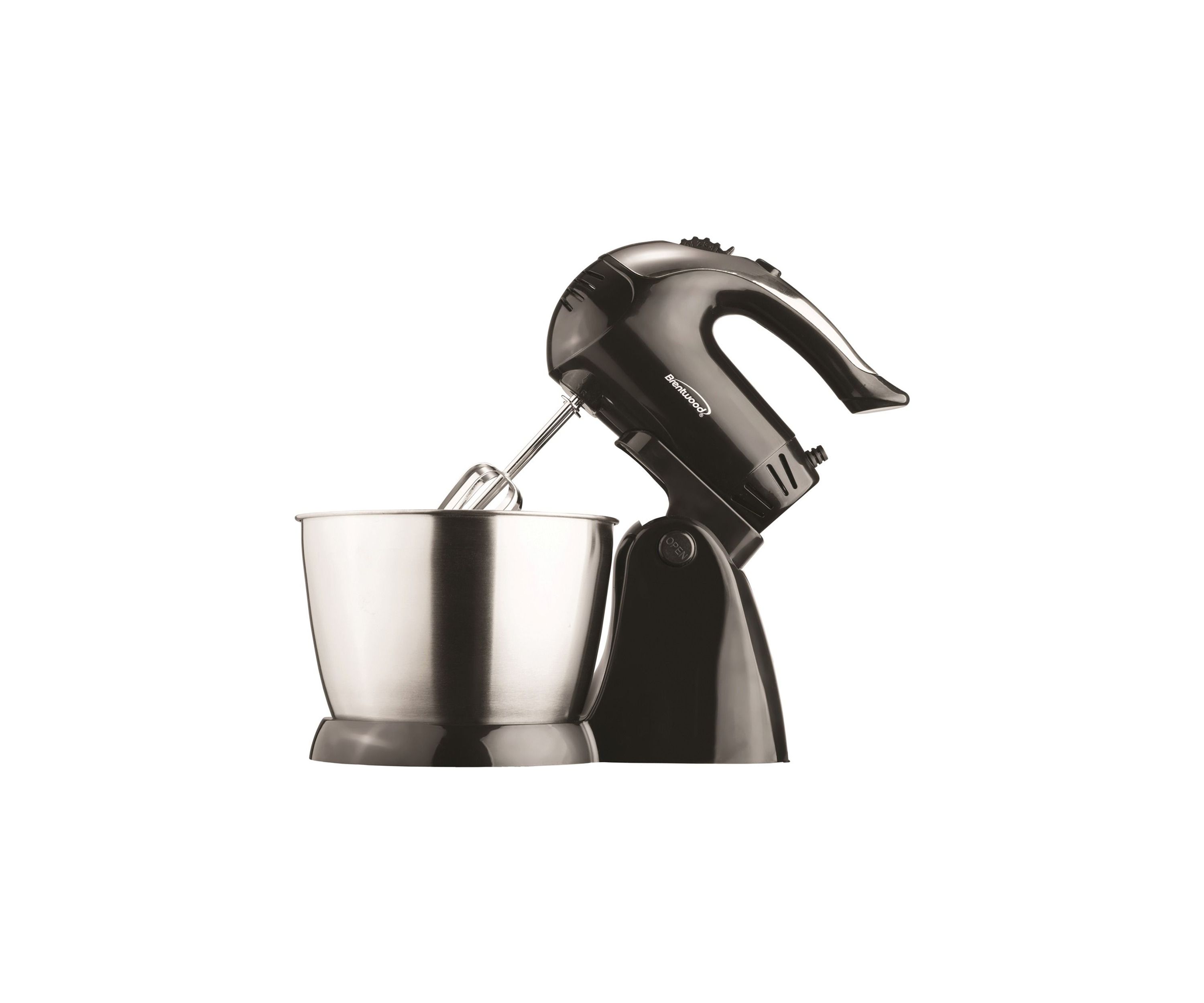 5-Speed + Turbo Electric Stand Mixer with Bowl (Black)