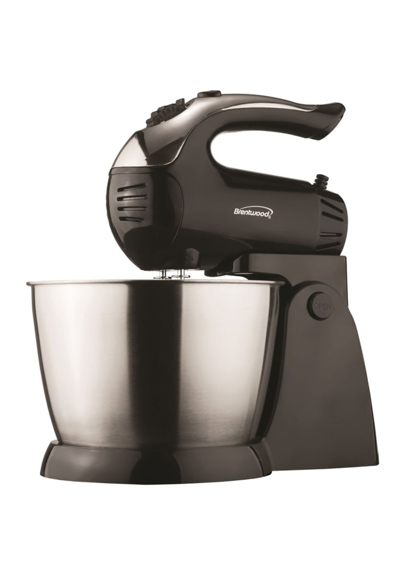 5-Speed + Turbo Electric Stand Mixer with Bowl (Black)