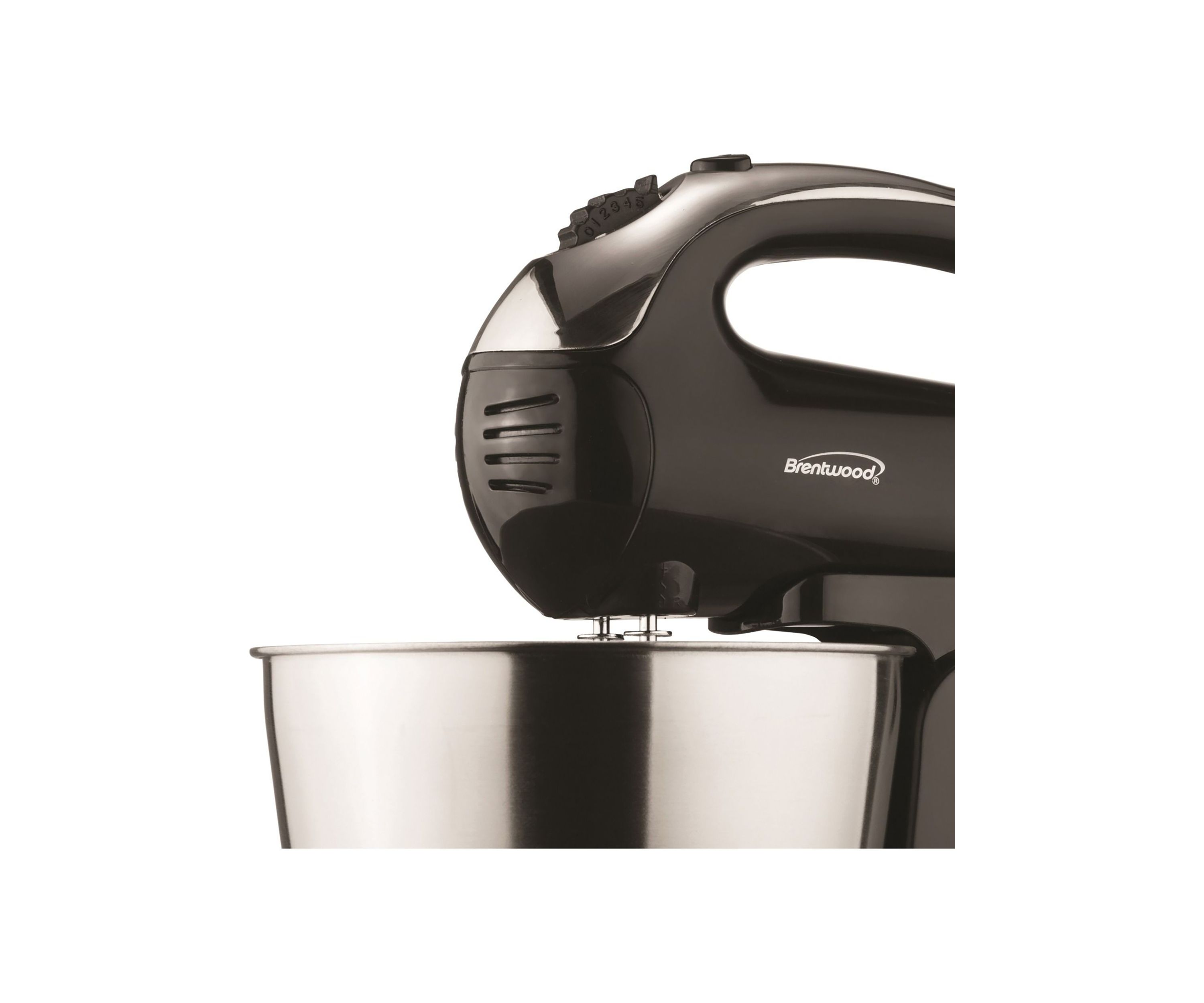 5-Speed + Turbo Electric Stand Mixer with Bowl (Black)