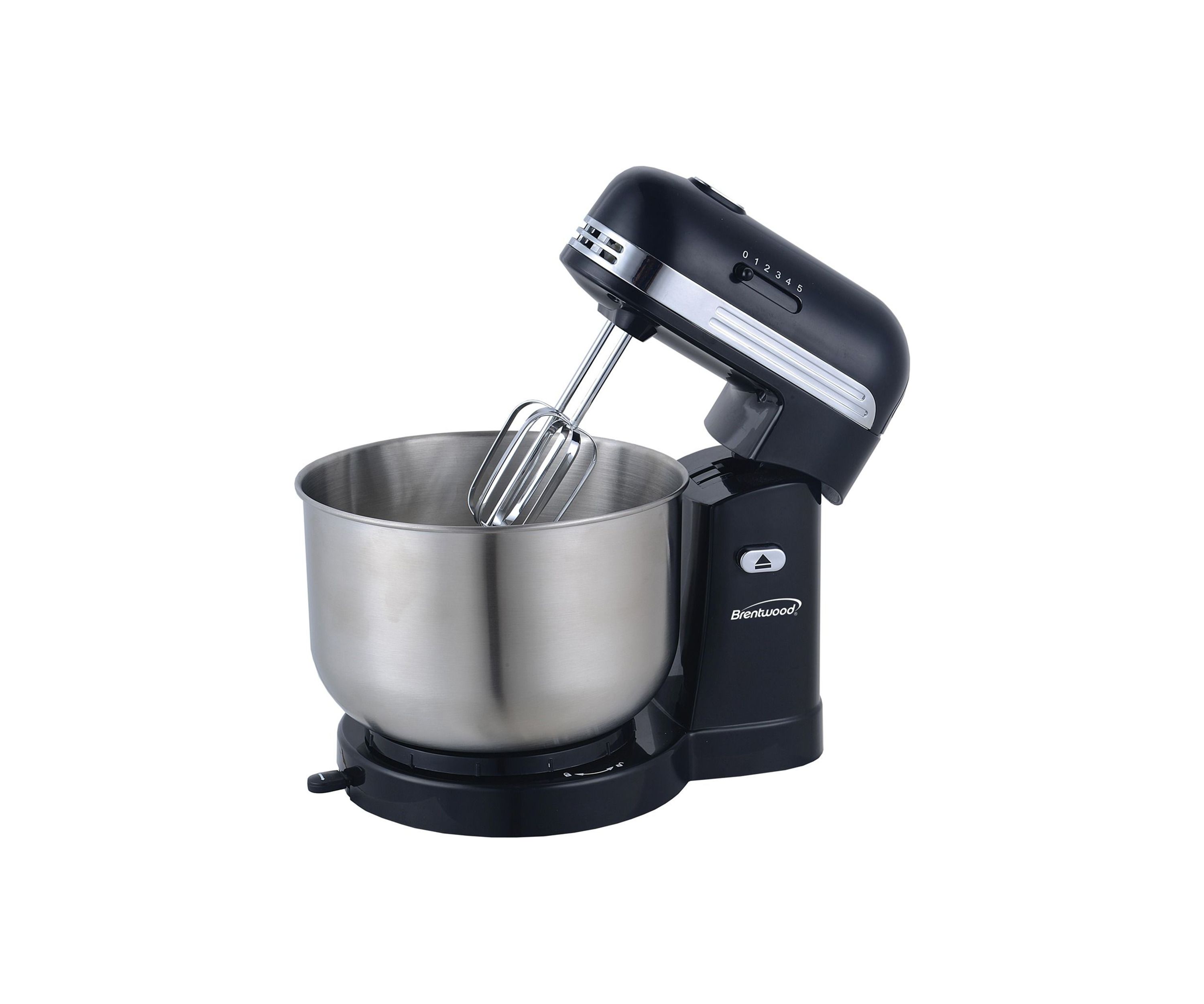 5-Speed Stand Mixer with 3-Quart Stainless Steel Mixing Bowl (Black)