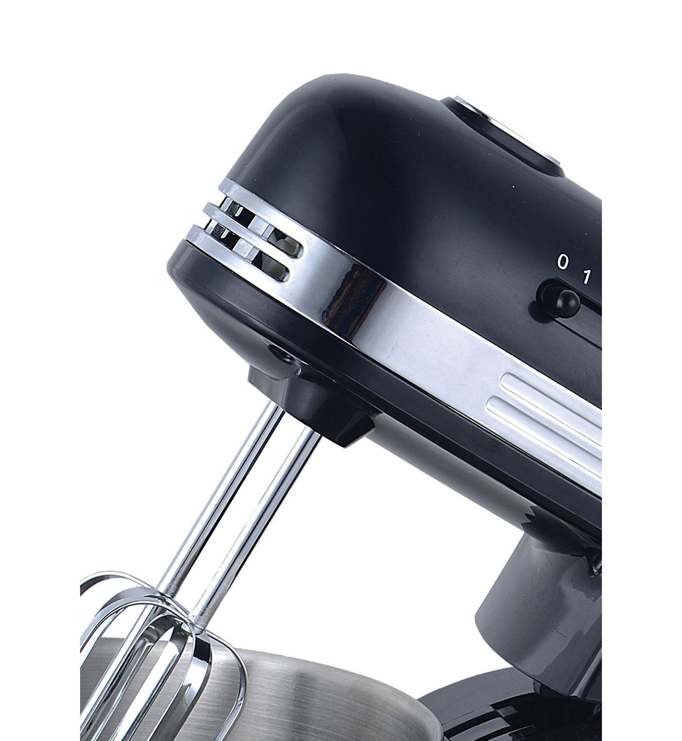 5-Speed Stand Mixer with 3-Quart Stainless Steel Mixing Bowl (Black)