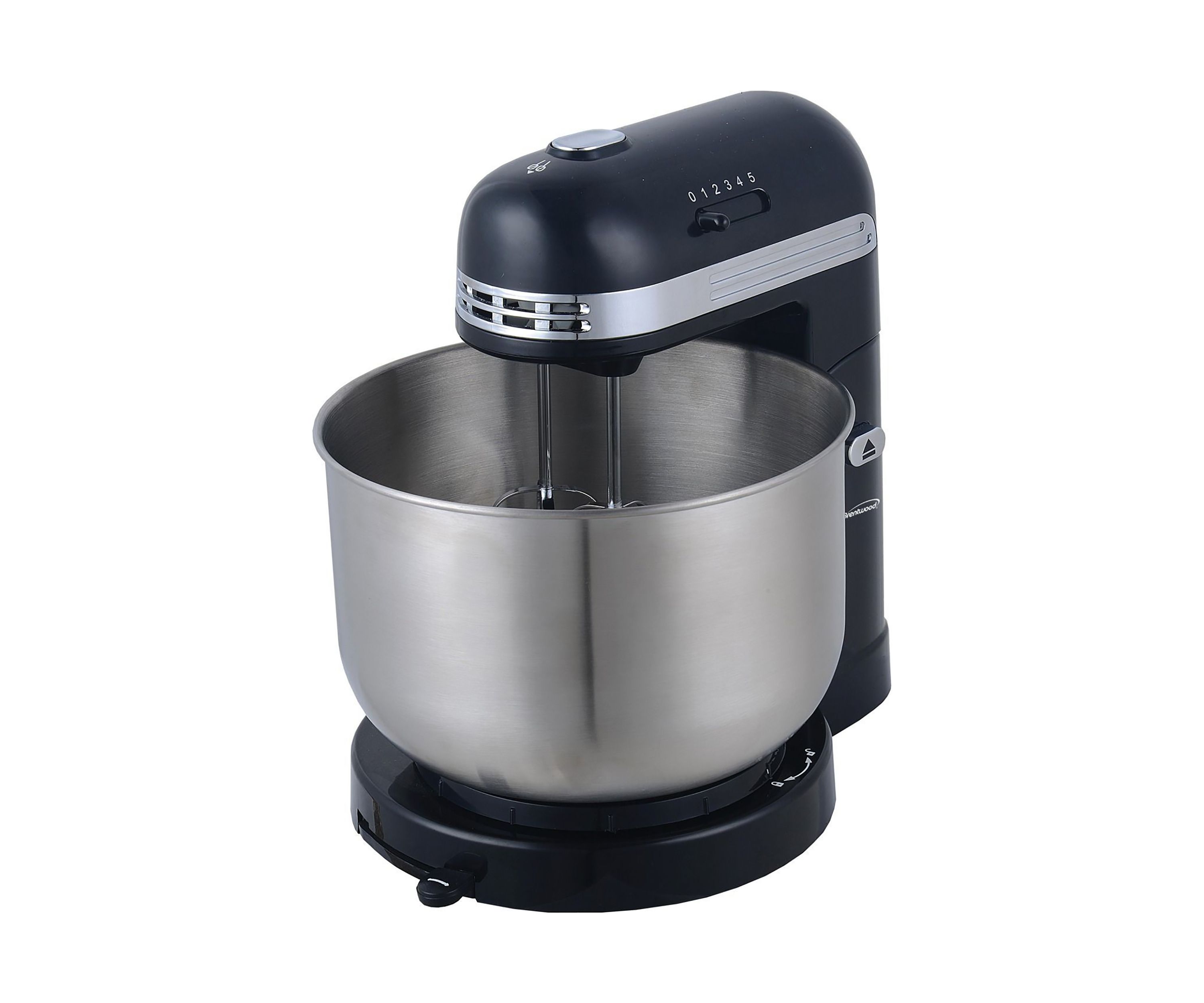 5-Speed Stand Mixer with 3-Quart Stainless Steel Mixing Bowl (Black)