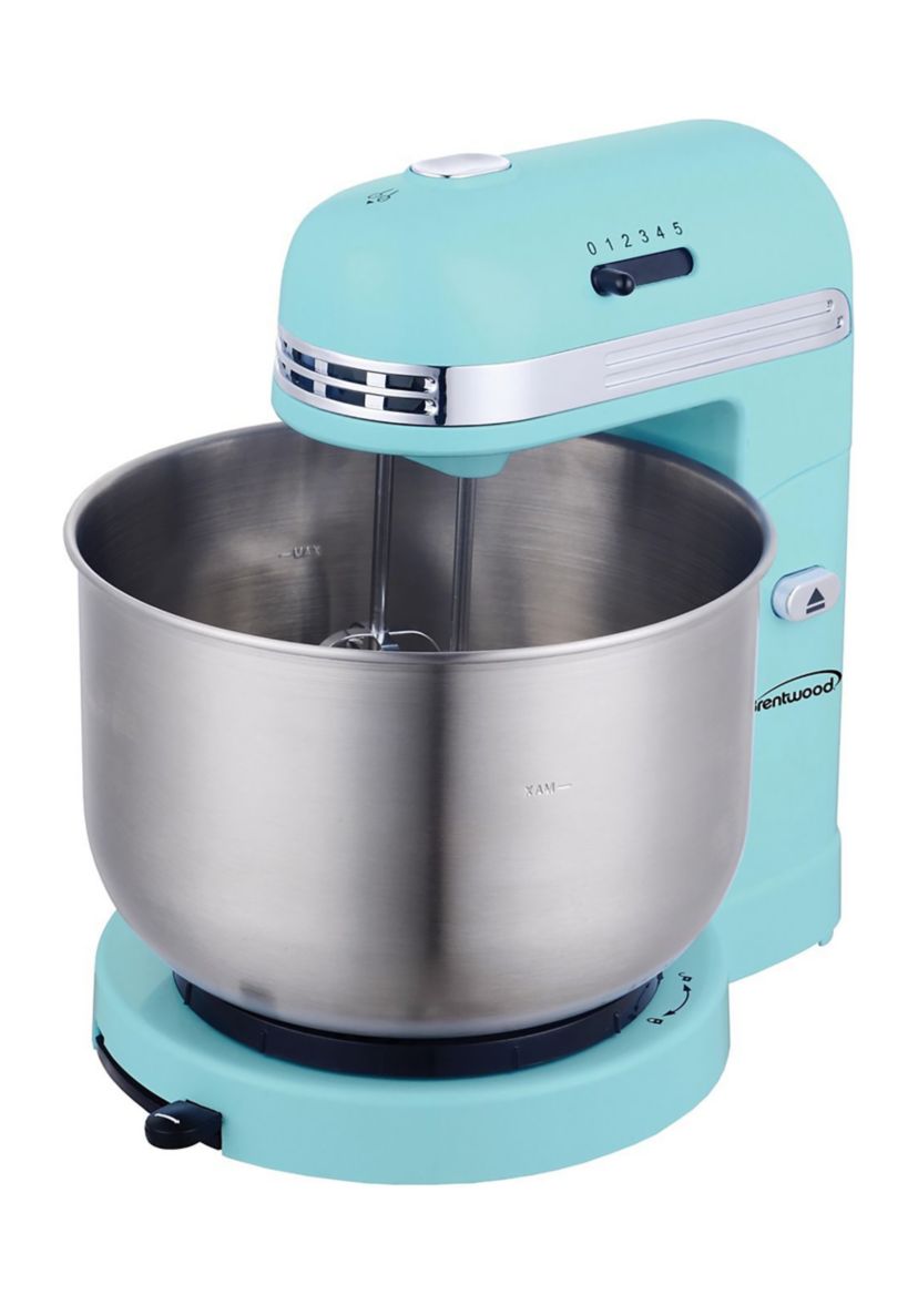 5-Speed Stand Mixer with 3-Quart Stainless Steel Mixing Bowl (Blue)