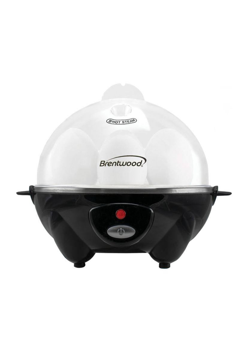 Electric Egg Cooker with Auto Shutoff (Black)