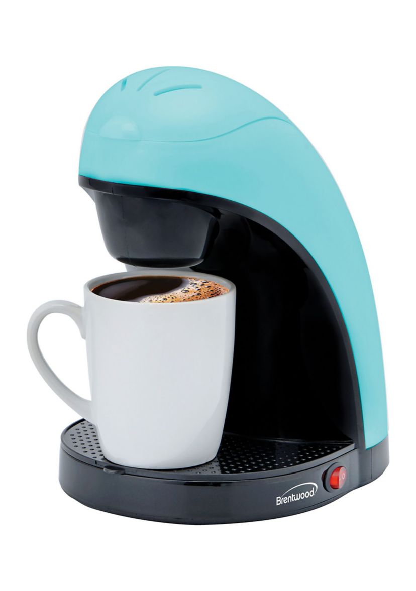 Single-Serve Coffee Maker with Mug (Blue)