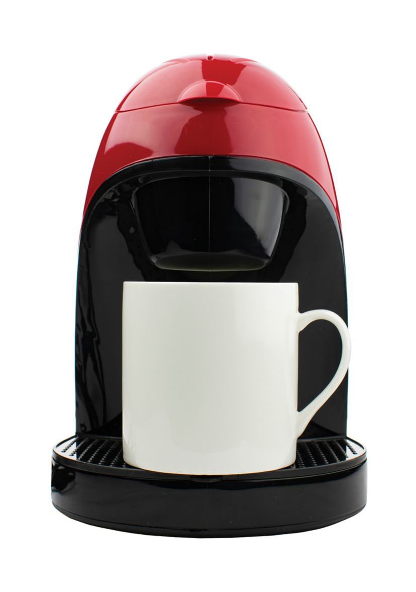  Single Serve Coffee Maker with Mug (Red) 