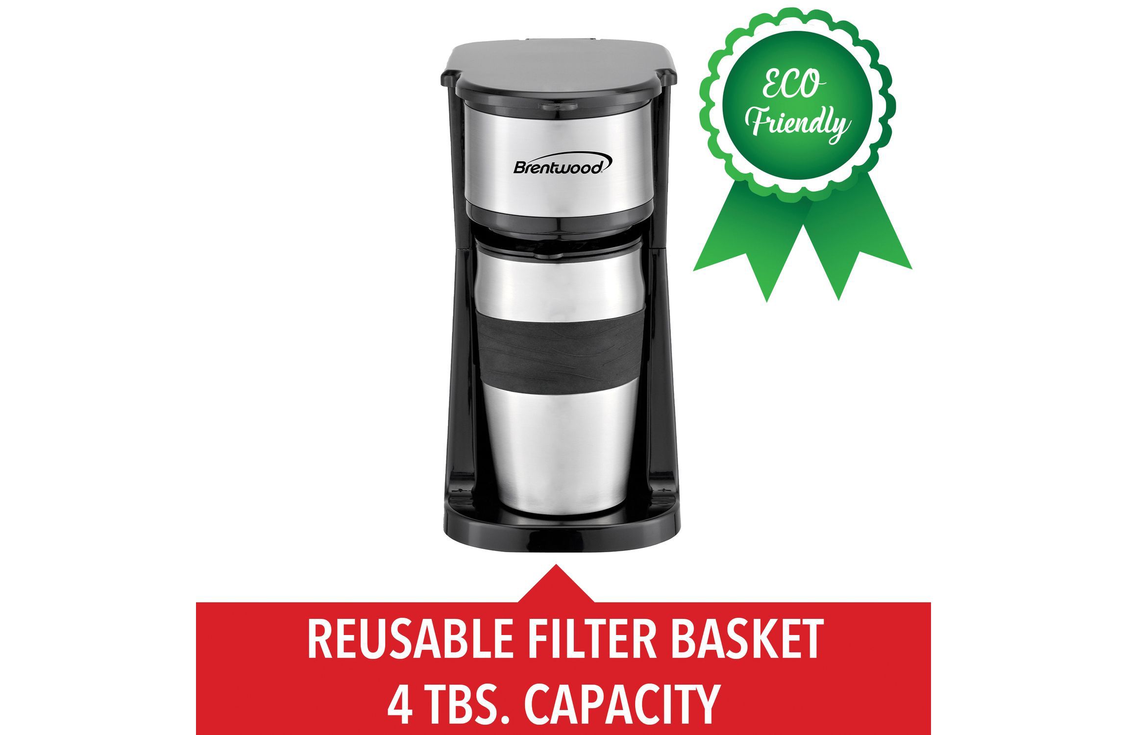 700-Watt Portable Single-Serve Coffee Maker with 14-Oz. Travel Mug