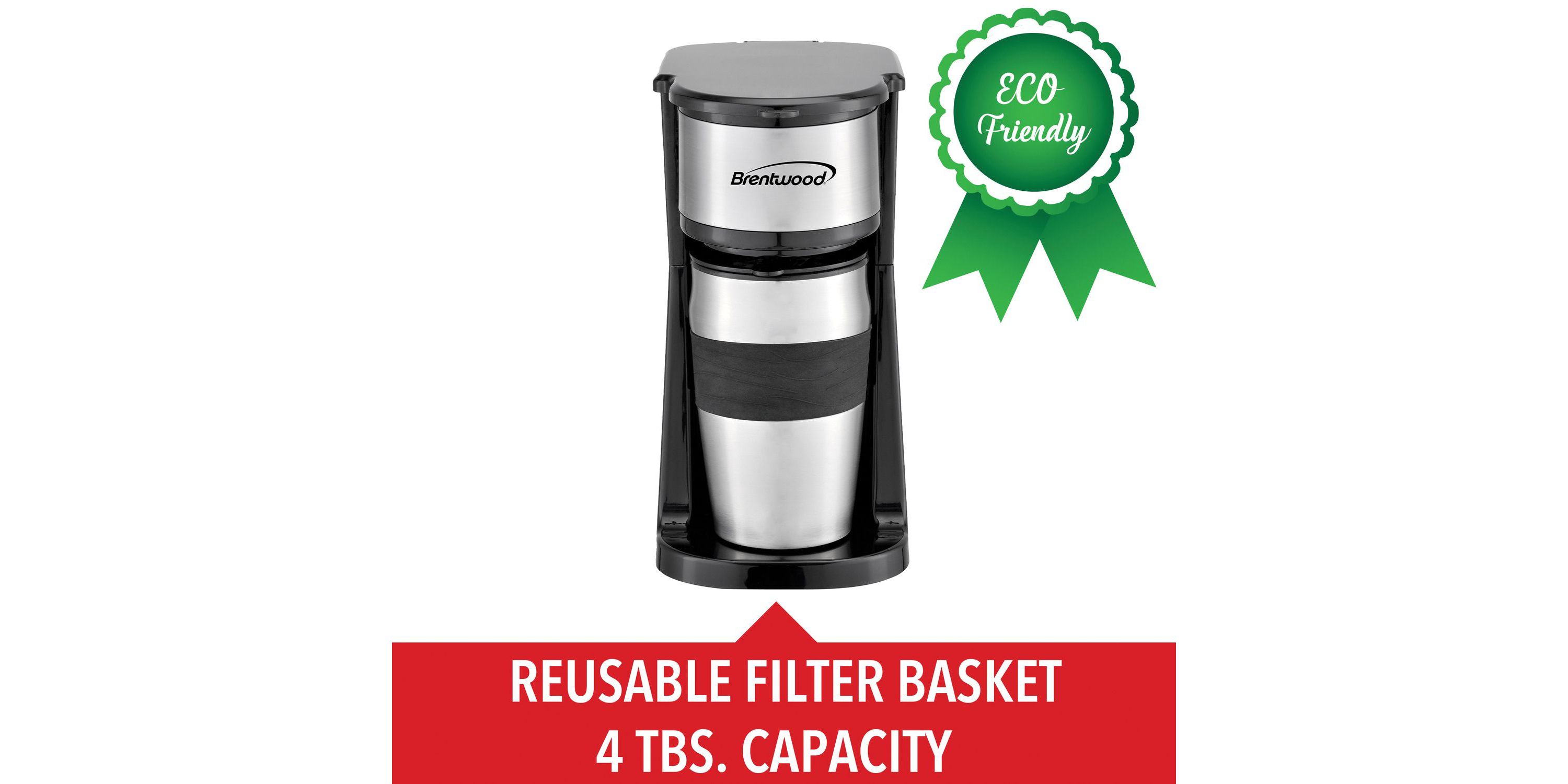 700-Watt Portable Single-Serve Coffee Maker with 14-Oz. Travel Mug