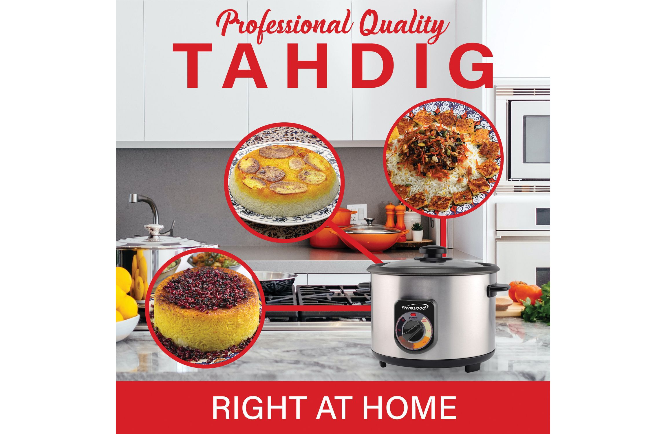 Stainless Steel Crunchy Persian Rice Cooker (16 Cups Cooked, 500 Watts)