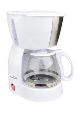 Brentwood Appliances 4 Cup Coffee Maker (White) | belk