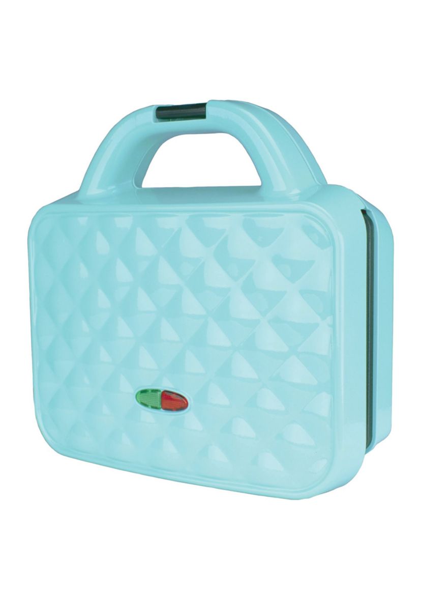 Couture Purse Nonstick Dual Waffle Maker (Blue)