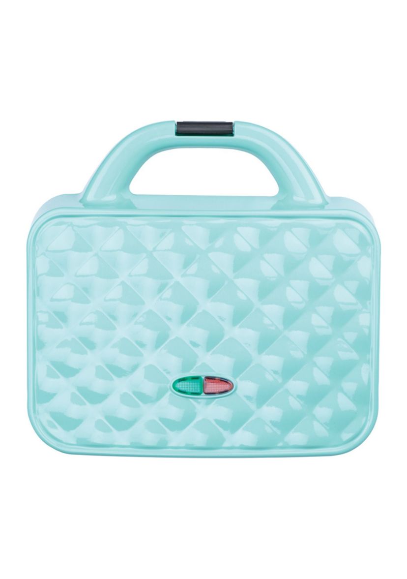Couture Purse Nonstick Dual Waffle Maker (Blue)