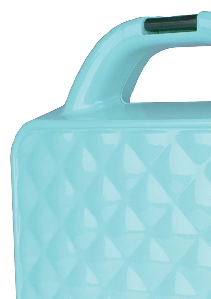Couture Purse Nonstick Dual Waffle Maker (Blue)