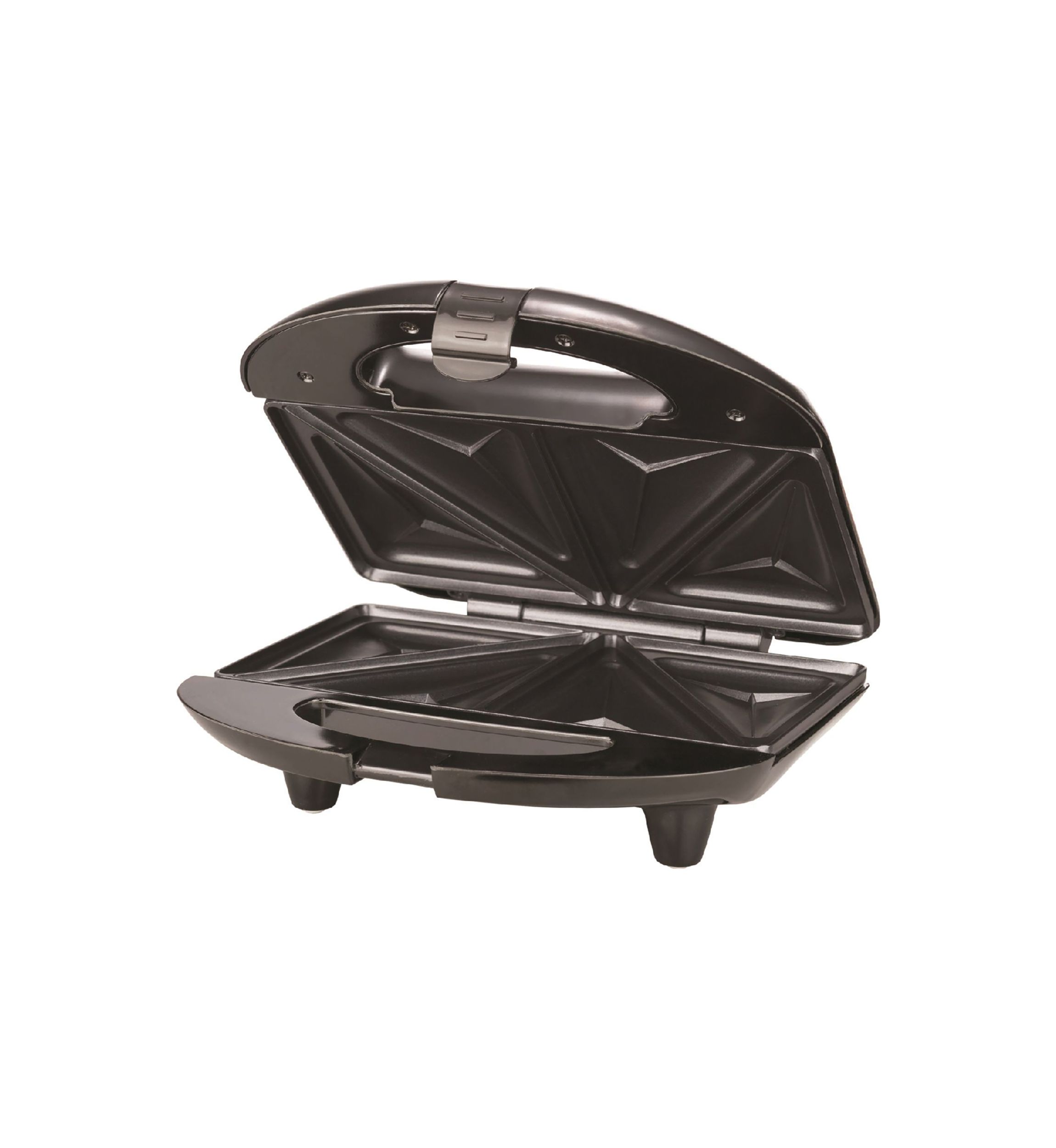 Nonstick Compact Dual Sandwich Maker (Black)