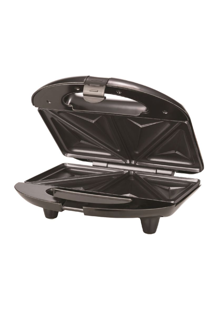 Nonstick Compact Dual Sandwich Maker (Black)