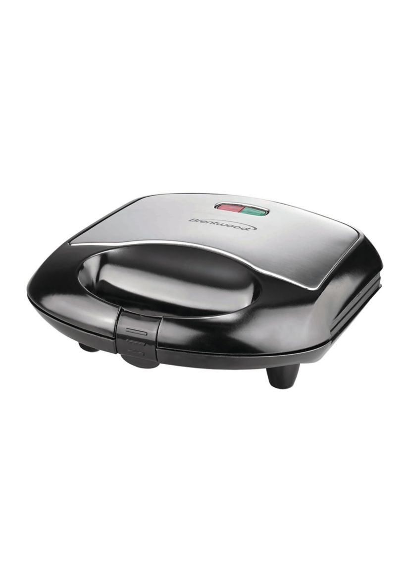 Nonstick Compact Dual Sandwich Maker (Black)