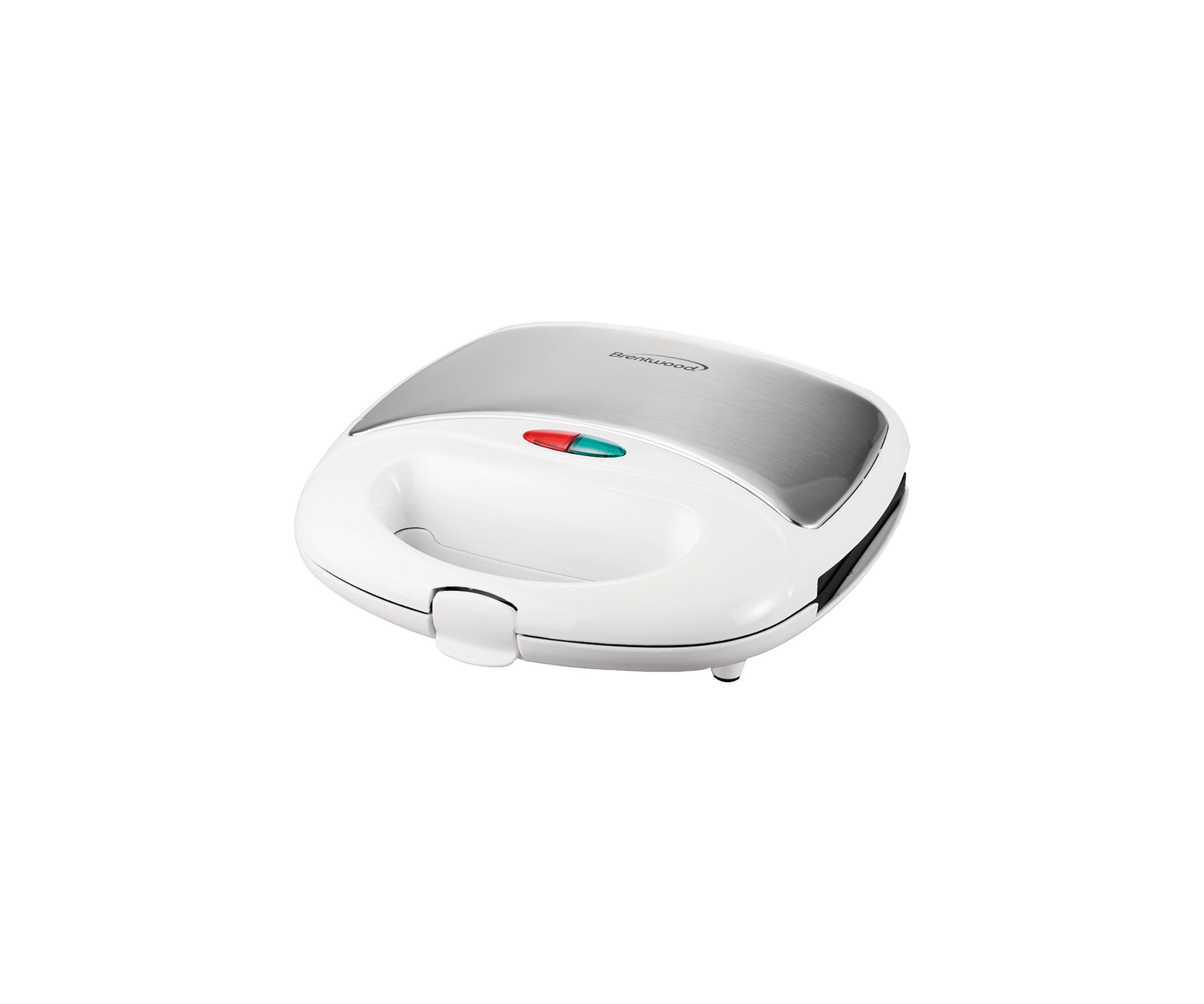 Nonstick Compact Dual Sandwich Maker (White)